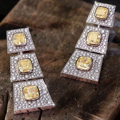 مخراجی برفی الماسهای سفید در جواهرات مسیکا